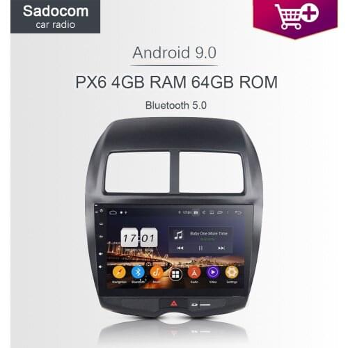 DSP 10.2" IPS Android10.0 4GB RAM 64GB ROM Car DVD Player GPS map autoradio wifi Bluetooth 5.0 For MITSUBISHI ASX 2010 2011 2012