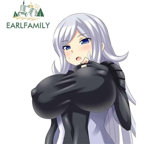 EARLFAMILY 13cm x 10.5cm Anime Gundam Build Fighters Lovely Girls Car Stickers Auto Rally Sticker Waterproof 3D Decal Decor