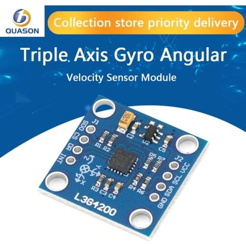 GY-50 L3G4200D Triple Axis Gyro Angular Velocity Sensor Module IIC / SPI Communication Protocol