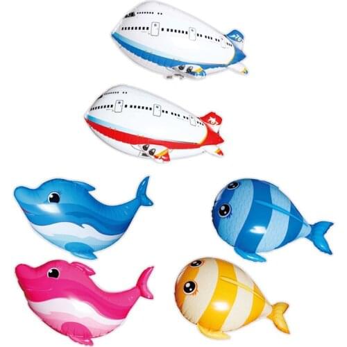 Toys Remote Control Flying Fish Helium Dolphin Plane Electric Inflatable Air Balloons New