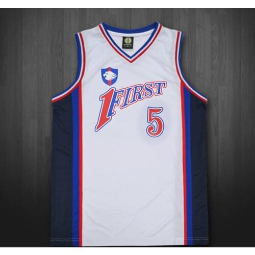 Kung Fu Dunk Costume Slamdunk Jersey No.5 School Team Uniforms Men Wear Tank Tops Size M-XXL