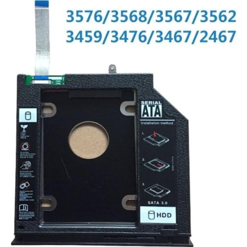 Bezel Ribbon Cable Bracket 2nd Hard Drive HDD SSD Optical Caddy for Dell Inspiron 3467 3567 3568 3562 3565 3576 3459 3476 2467