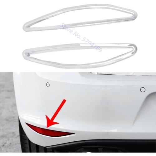 For Volkswagen Golf 7 MK7 2014-2018 Rear Fog Light Lamp Cover Sticker Decoration Trim Chrome Accessories
