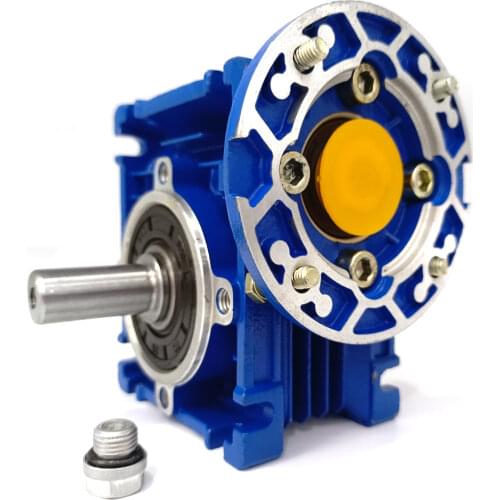 NMRV030 Worm Gear Reducer Flange-56B14 Speed Ratio 10 15 20 25 30 40 50 60 80:1 for Asynchronous Motor One year warranty