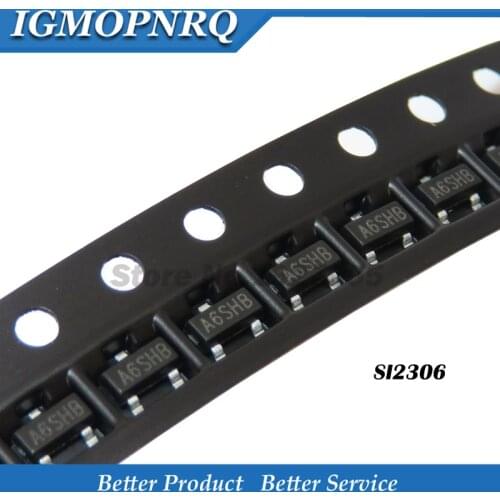 50pcs SI2306DS SOT23 SI2306 SOT23-3 SMD SOT N-Channel 30V MOSFET New A6SHB