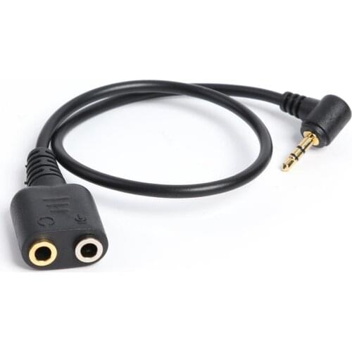 Adapter 2.5mm Male to 3.5mm Headphone and Mic Jack Female Corrosion Resistance Long Service Life for Panasonic Telephone