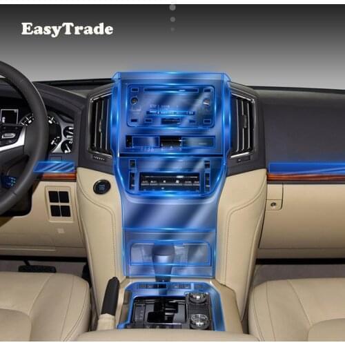 For Toyota Land Cruiser 200 LC200 2020 2019 2016 TPU Transparent Film Car Dashboard Film Screen Protection Stickers Anti-scratch