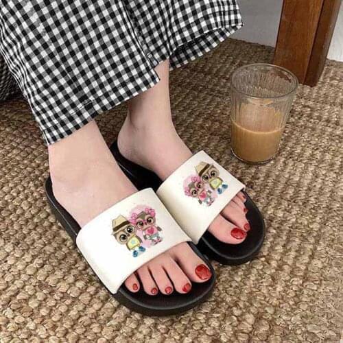 Summer Indoor Slippers Women Floor Flat Couple Ladies Shoes Indoor Female Flip Flops Non-slip Bathroom Home slipper Women shoes