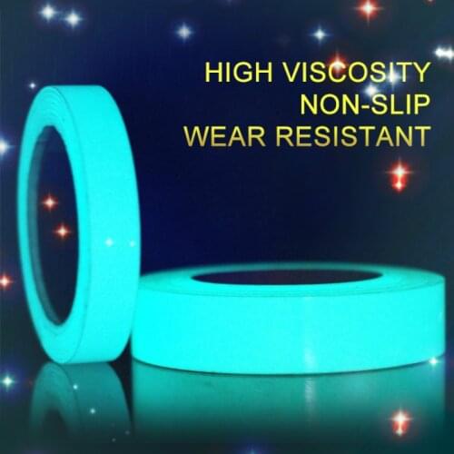5 Colors 1m Luminous Fluorescent Night Self-adhesive Glow In The Dark Sticker Tape Safety Security Home Decoration Warning Tapes