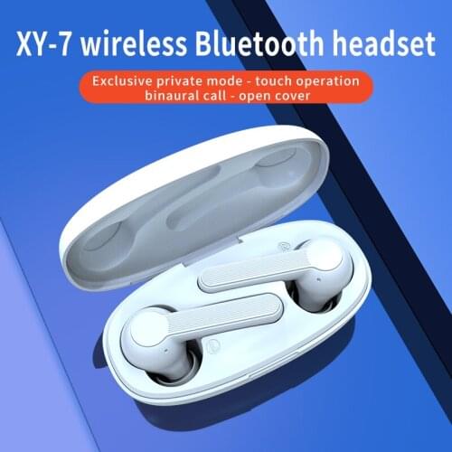 2020 new XY7 TWS Bluetooth Earphones Touch Control Wireless Headphones Earbuds Stereo Bass HIFI Sound with Mic