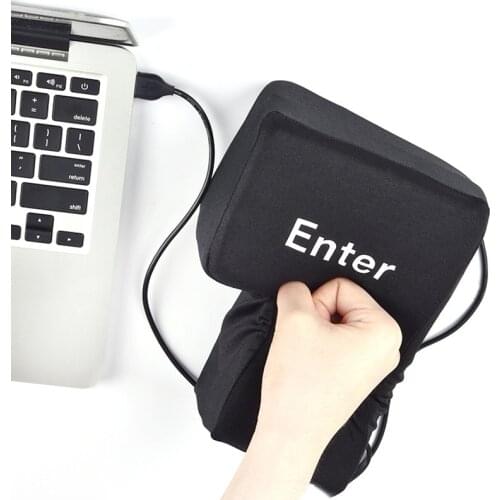 USB Enter Key Vent Pillow Soft Computer Button Return Key For Offices Decompression Pillow Stress Relief Toy