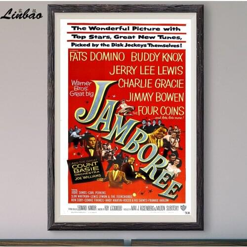 V207 1957 Jamboree! Vintage Classic Movie Print Silk Poster Home Deco Wall Art Gift