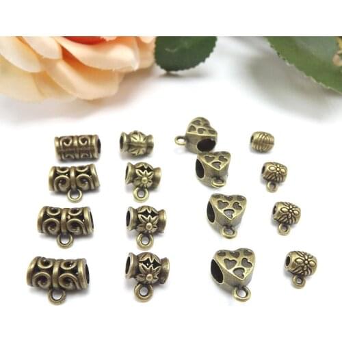 Jewelry finding & components parts Bronze crane tube Hang pendant for bronze tee Practical price diy #JZ229