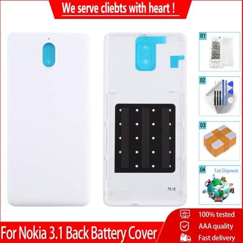 Back Battery Cover For Nokia 3.1 TA-1049 TA-1057 TA-1063 TA-1070 Door Rear Cover Housing Case Free Tools