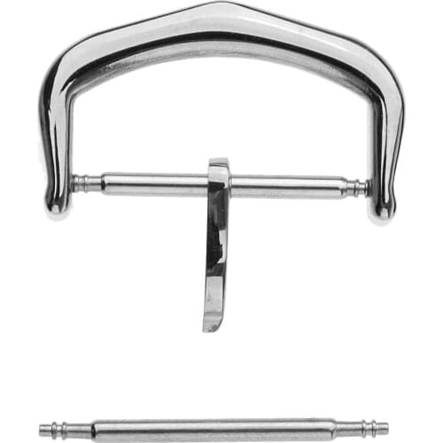 Replacement Watch Buckle Polished Stainless Steel Strap Band Clasp12/16/18mm