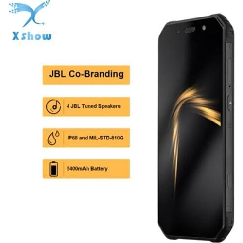 AGM A9 JBL Co-Branding 5.99" 4G+32G Android 8.1 Rugged Phone 5400mAh IP68 Waterproof Smartphone Quad-Box Speakers NFC