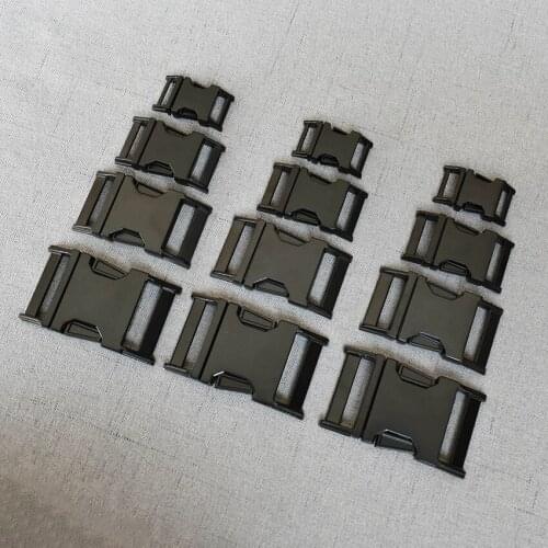 20 Pcs/Lot 15mm 20mm 25mm 32mm Metal Quick Side Release Buckles for Webbing Tactical Belt Dog Collar DIY Outdoor Accessories