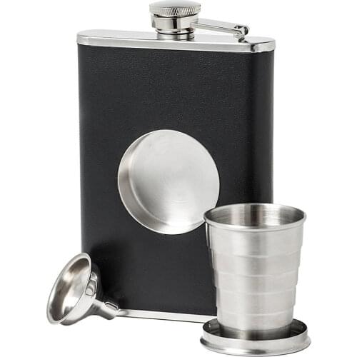 Portable Stainless Steel Hip Flask Creative Folding Telescopic Shot Flask Wine Carrier Container Wine Whisky Pot Bottle Hip Flas