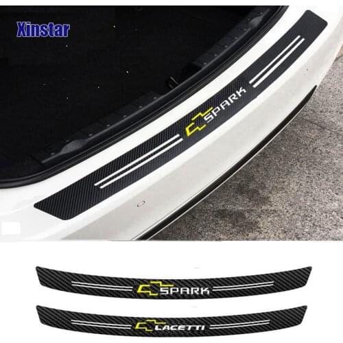 Carbon fiber car bumper sticker for Chevrolet Lacetti Spark