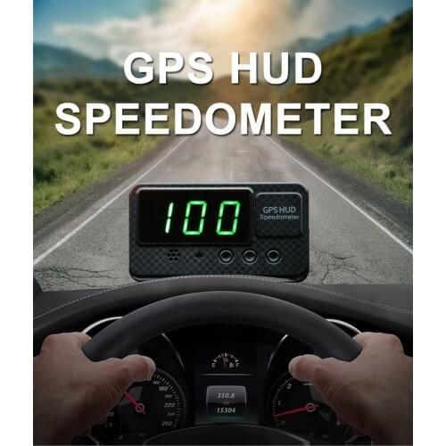 Vehicle Universal Hud GPS Satellite SpeedometerHead Up Display Car Speed Display with Over Speed Alarm MPH KM/H for All Vehicle