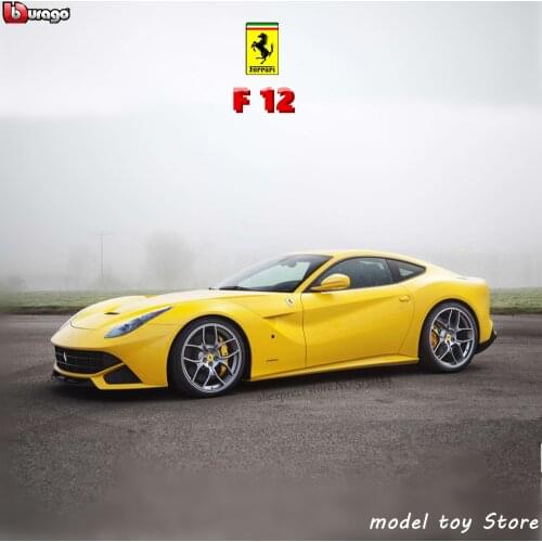 Bburago 1:24 Ferrari F12 collection manufacturer authorized simulation alloy car model crafts decoration collection toy tools
