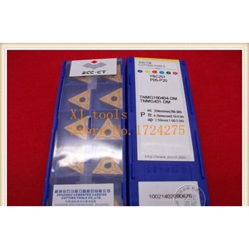 Free Shipping TNMG160404-DM YBC251 (10pcs/lot) Cemented Carbide Cutting tools turning insert TNMG160404
