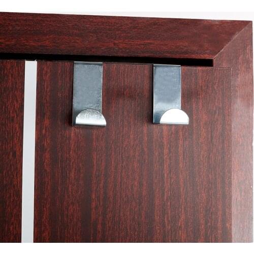 Stainless Steel Coat Storage Holder Hook Hat Bag Organizer 2Pcs/Set Home Kitchen Cabinet Wall Door Door Straps Hanger Hooks