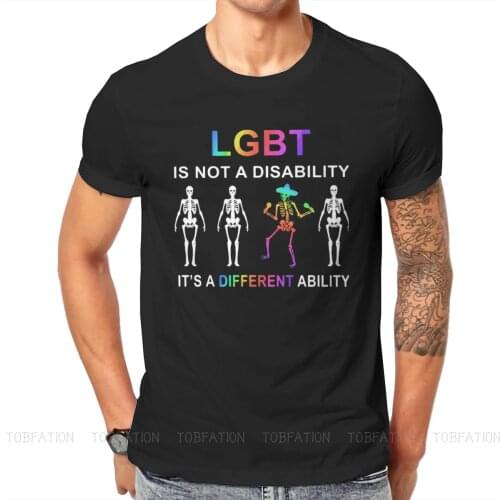 Diffrent Hipster TShirts LGBT Pride Month Lesbian Gay Bisexual Transgender Men Pure Cotton Streetwear T Shirt O Neck Oversized