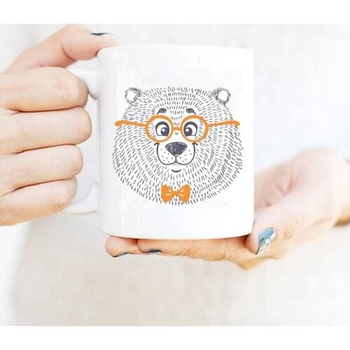 Mr Bear coffee mug tea milk cup best christmas gift mug for your husband