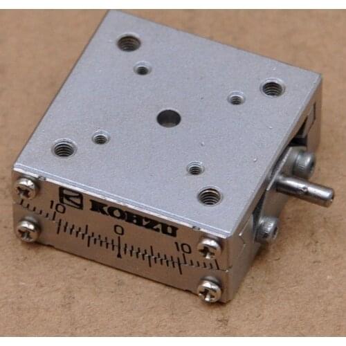 KOHZU SH03B-DM manual U-axis radian adjustment table angle goniometer fine adjustment slide table 30mm