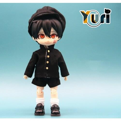 Anime Jibaku Shounen Hanako Kun Cosplay Costume OB11 1/12 BJD Doll Uniforms Clothes Outfit Suit Hat Handmade Toy Clothing Cos C