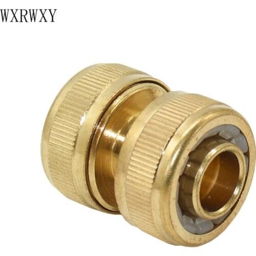 3/4 inch copper metal threaded water pipe connector Brass quick connector 3/4 garden hose repair 20mm copper fittings 1PCS