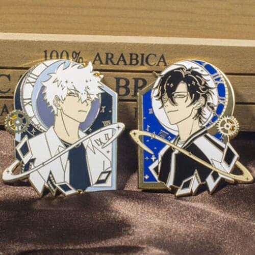 Anime Link Click Shiguang Daili Ren Cheng Xiaoshi Lu Guang BL Metal Badge Brooch Pin Canvas Bag Accessories Pins Cosplay