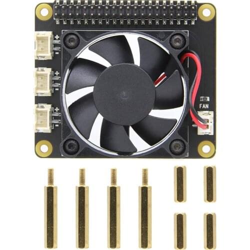 For Raspberry Pi Cooling Fan Expansion Board (X728-A1) for X728 & for Raspberry Pi 4 Model B/ 3B+/ 3B/ 2B