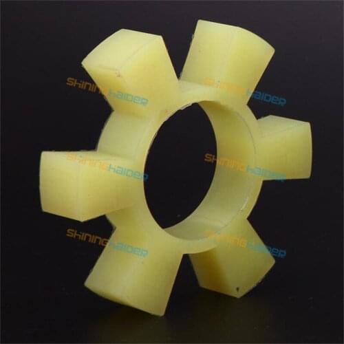 Polyurethane hexagon block high temperature resistant coupling t-shaped elastic block beef tendon plum elastic ring cushion pad