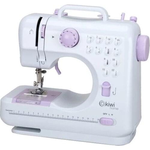 Kiwi Portable Sewing Machine 12 Pattern Option High-Low Speed Options Internal Accessory Multifunctional Electric Overlock New