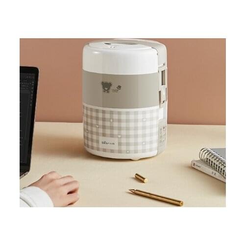 Portable three layer insulation with cooking pot plug-in electric heating magic tool office electric lunch box J03