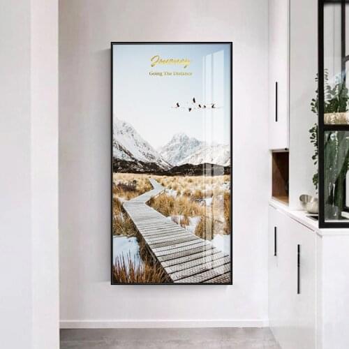 Nature Landscape Mountain Print Canvas Painting Nordic Poster Nursery Wall Art Pictures Modern Living Room Bedroom Gallery Decor