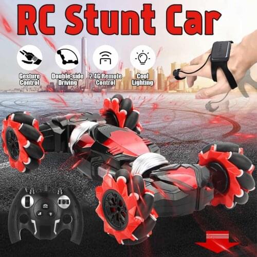 Remote Control RC Stunt Car Gesture Induction Twisting Off-Road Vehicle Light Music Drift Dancing Side Driving Toy Gift for Kids