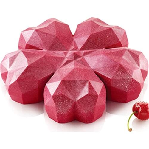 SHENHONG New Arrival Silicone Cake Mold For Baking Heart Mould Mousse Dessert Bakeware Wedding Valentines Day Pastry Decoration