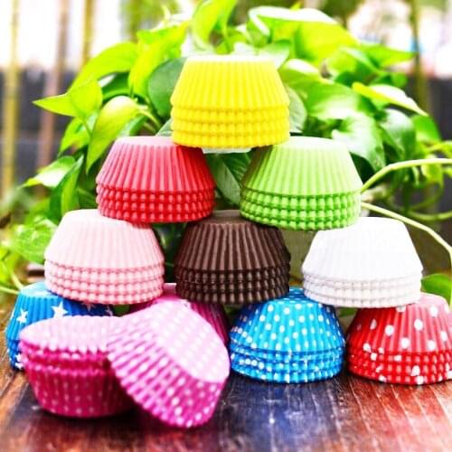 25/50pcs High temperature cake oil paper tray oven baking muffin cake cups dot paper wedding Cupcake Liner muffin cup