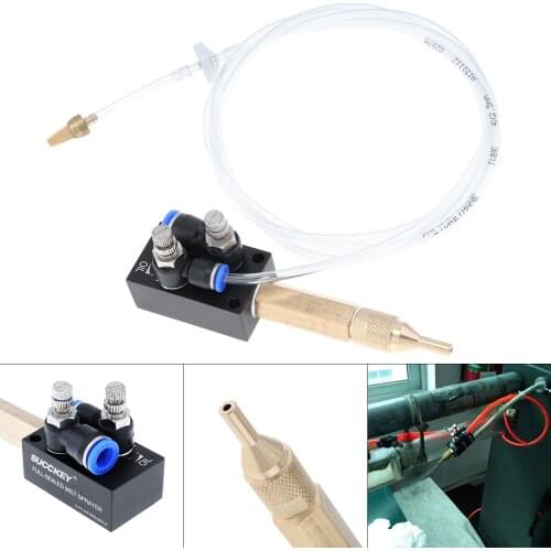Precision Mist Coolant Lubrication Spray System with 6cm Copper Pipe and Check Valve for Metal Cutting Engraving Cooling Machine
