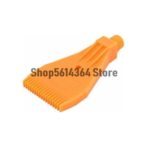 1/4BSPT Male Thread ABS Single Hole Air Blow Off Flat Jet Nozzle Orange