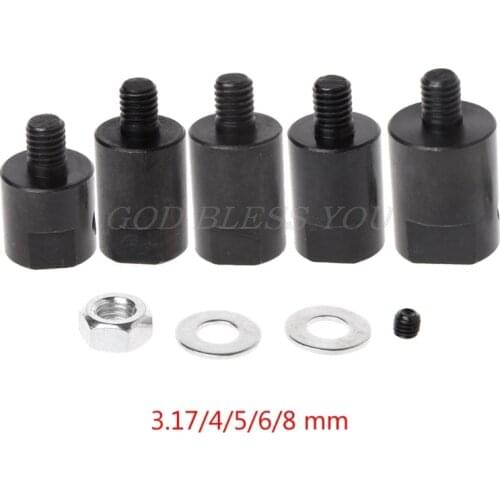 1 set 3.17/4/5/6/8mm Axle Motor Shaft Coupler Sleeve Saw Blade Coupling Chuck Adapter Drop Shipping