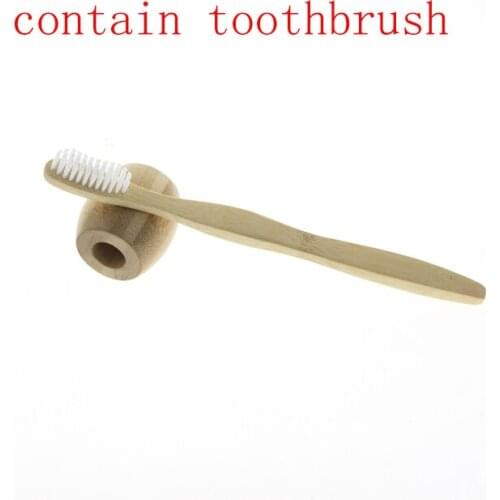 1Set Home Travel Hotel Environmentally Eco Friendly Oral Teeth Care Tool Adult Bamboo Toothbrush Holder Tool With Brush