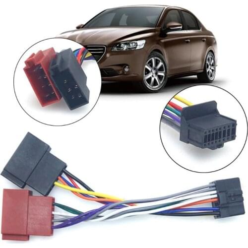 16 Pin Car Tail Line Stereo Radio Player ISO Wiring Harness Connector Audio Cable For Pioneer 2003