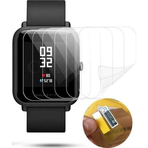 200pcs For Xiaomi Huami Amazfit Bip BIT PACE Lite Smart Watch Film High Definition Full Coverage Soft TPU Screen Protector