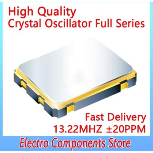 4Pin 2520 2.5*2.0mm Quartz Crystal Oscillator Low Power 13.22MHZ 1.8V 20PPM 13.22M SMD Chip Active Crystal Oscillator OSC