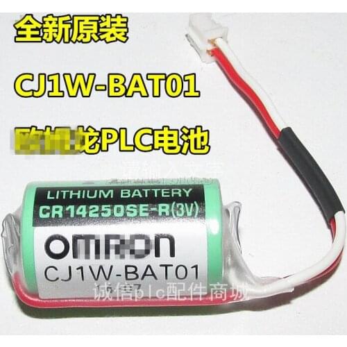 5pcs Original New CJ1W-BAT01 CP1H CP1L 3V PLC Lithium Battery Batteries with plugs connectors CR14250SE-R Free Shipping
