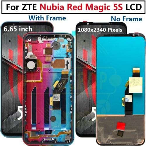 6.65''For ZTE nubia Red Magic 5s LCD with frame Display Touch Screen Digitizer Assembly For ZTE nubia RedMagic 5s LCD display